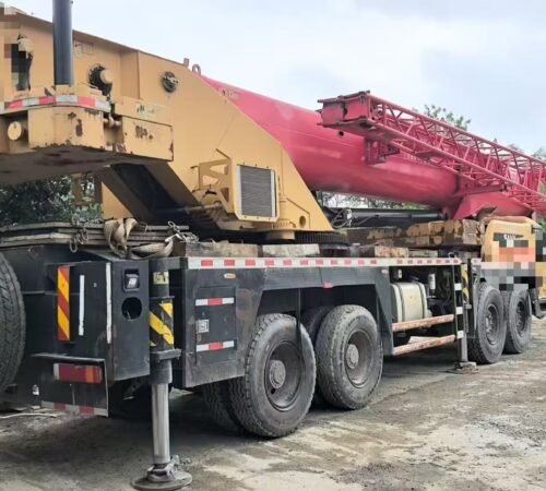 A 2018 Sany 80-ton T5 crane with a counterweight of 16.5 tons has completed 7,000 hours of operation