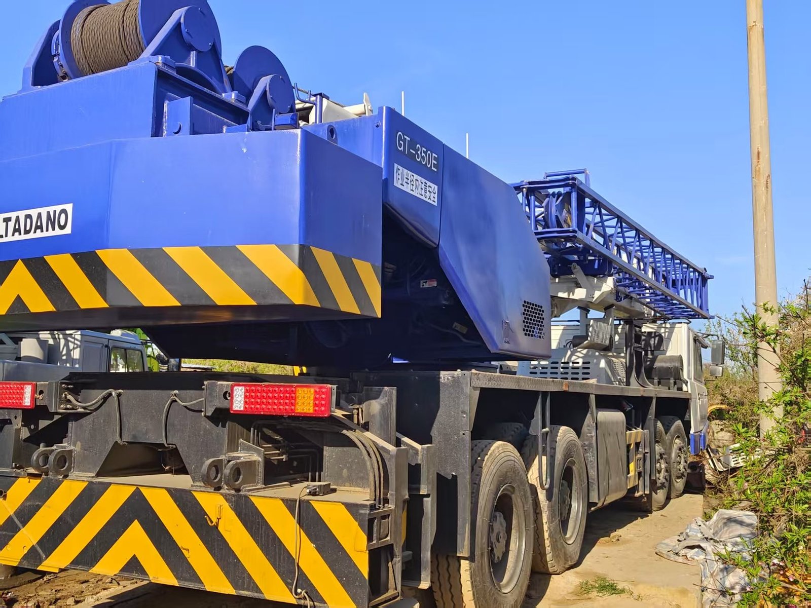 BQ TADANO GT-350E 35-ton crane imported from Japan, remanufactured and replaced with original factory parts in 2012 and 2024